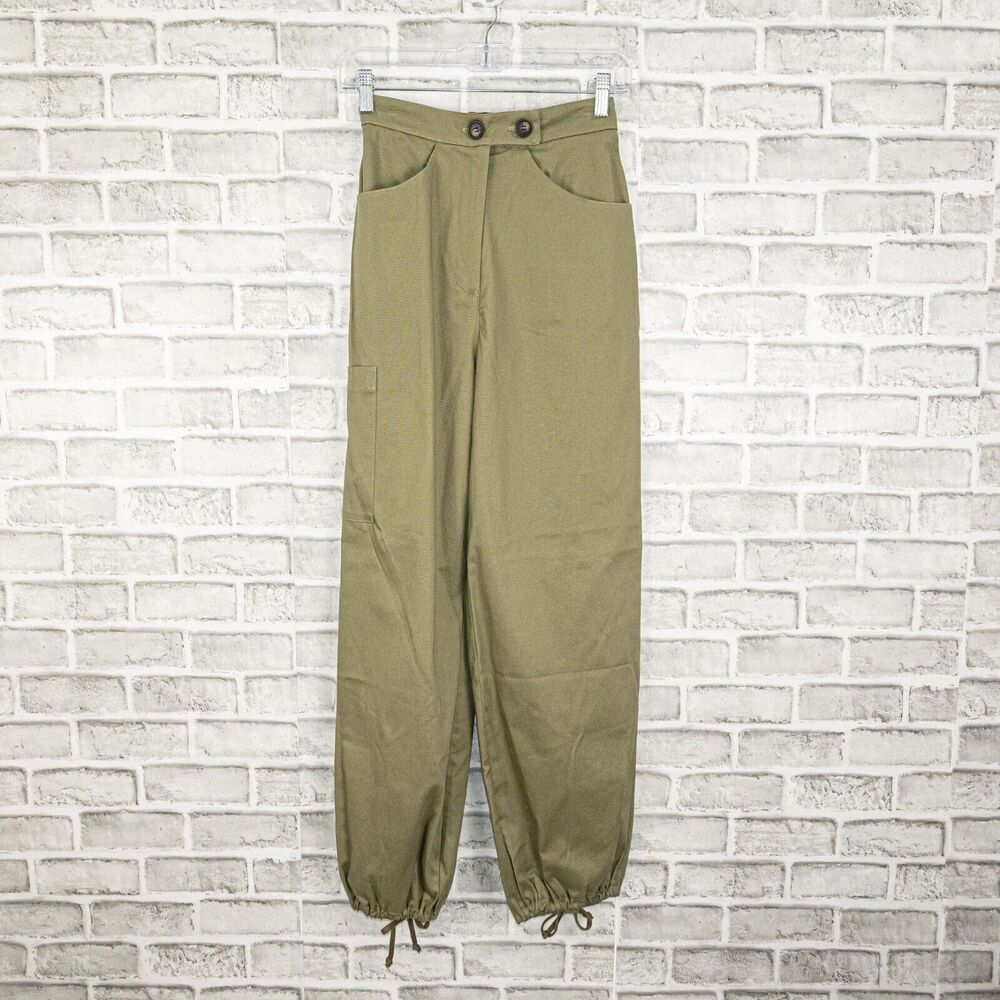 New $245 The RANGE Structured Cargo Pants in Fatigue Green Size XS - Picture 12 of 12